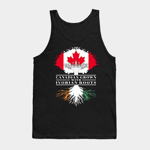 Canadian Grown With ivorian Roots canada Cote D'ivoire Flag Tree Tank Top by BramCrye